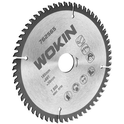 SERRA CIRCULAR P/ALUMINIO TCT 60 DENTES - 185MM